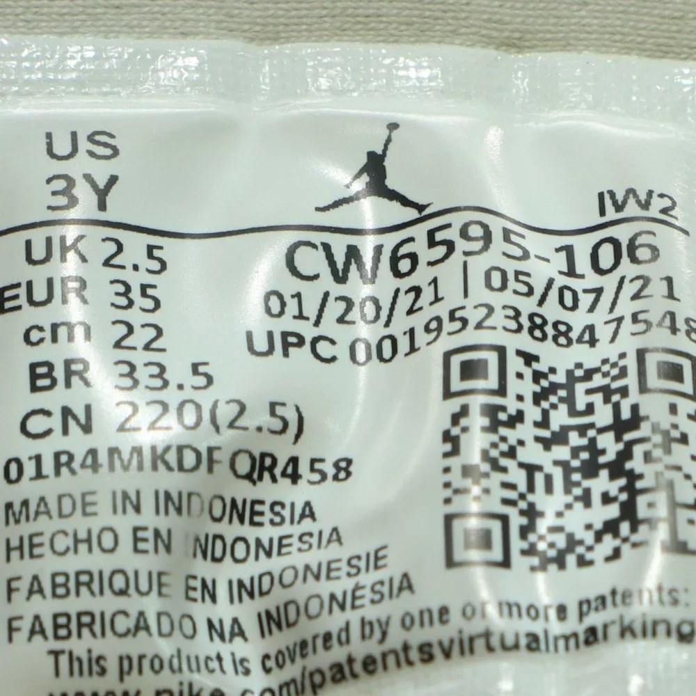 Nike Air Jordans JRDN 000 23 airco White Black Size Youth 3